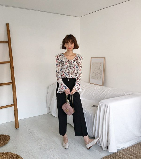 Gợi ý loạt công thức phối áo blouse đẹp, chị em tha hồ diện đi làm, đi chơi - Ảnh 8.