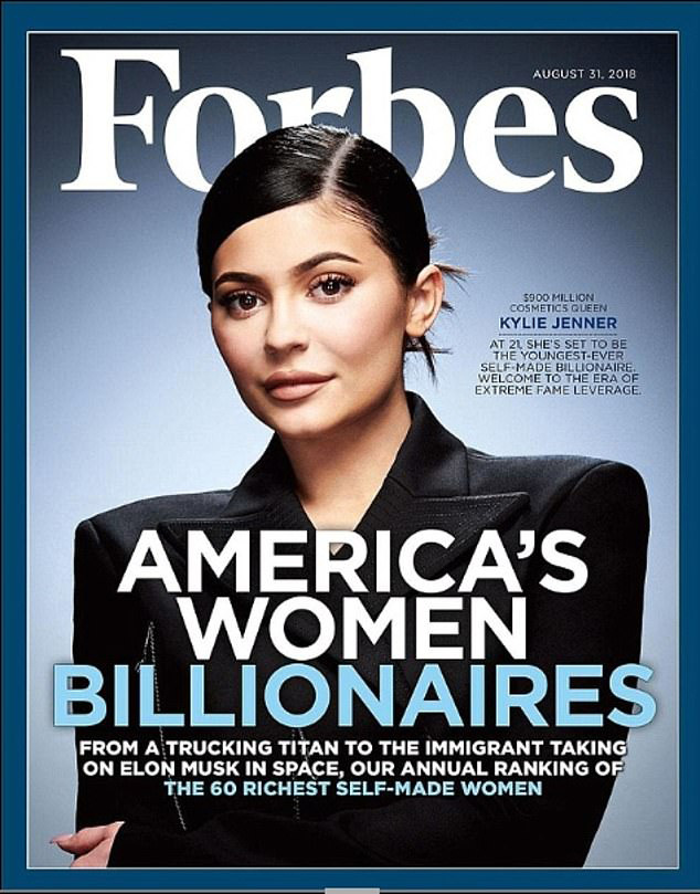 Kylie Jenner xuất hiện trên trang bìa của Forbes