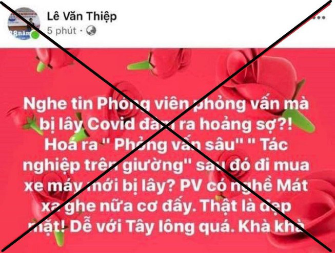 Dòng trạng thái đăng tải trên facebook luật sư Lê Văn Thiệp khiến nhiều người phẫn nộ, phản đối gay gắt.