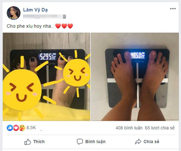 Lâm Vỹ Dạ công khai cân nặng hiện tại, fans thi nhau vào can đừng giảm nữa - Ảnh 1.