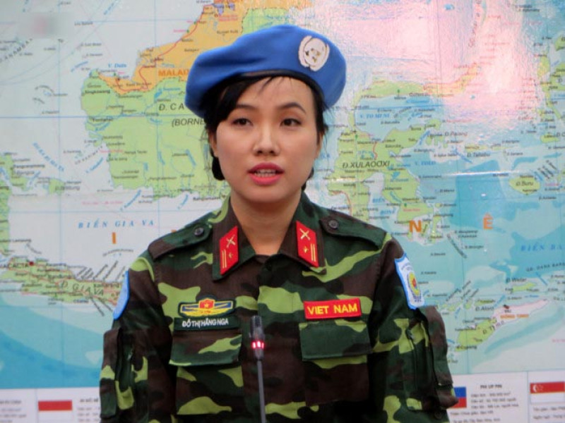 Chân dung nữ sỹ quan VN đầu tiên gìn giữ hòa bình Liên Hợp Quốc  Báo 