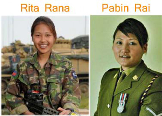 Rita Rana là nữ chiến binh người Nepal đầu tiên làm việc trong quân đội Anh được tuyển chọn từ năm 2010, còn Pabin Rai làm việc từ năm 2004. Họ nhanh nhẹn, chiến đấu dũng cảm không kém gì nam giới. Chính 2 nữ chiến binh Gurkha kiên cường này là động lực thúc đẩy Bộ Quốc phòng Anh sớm tuyển nhiều phụ nữ Nepal vào đội quân thiện chiến Gurkha. 