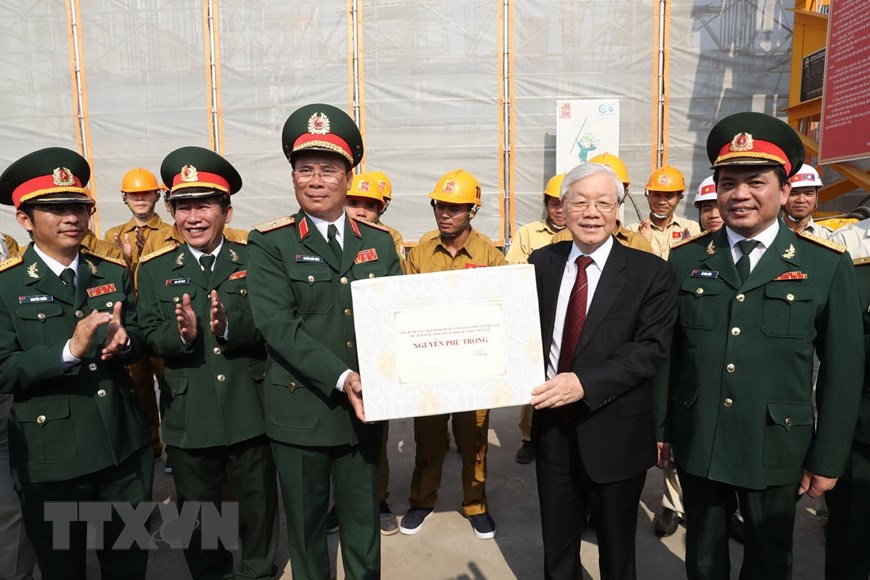 Công trình là quà tặng của Đảng, Nhà nước, Quốc hội, Chính phủ Việt Nam dành cho Đảng, Nhà nước, Quốc hội, Chính phủ và nhân dân Lào, dự kiến sẽ cơ bản hoàn thành và đưa vào sử dụng vào cuối năm 2020. Công trình do Binh đoàn 11, Bộ Quốc phòng thi công.