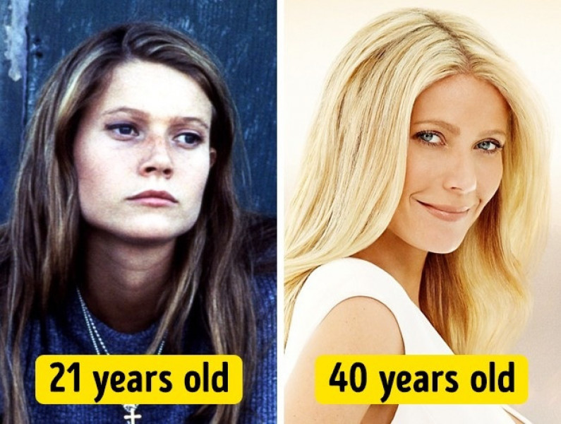 Gwyneth Paltrow đã có sự thay đổi đáng kể, nhan sắc cô đẹp hơn hẳn so với thời đôi mươi.