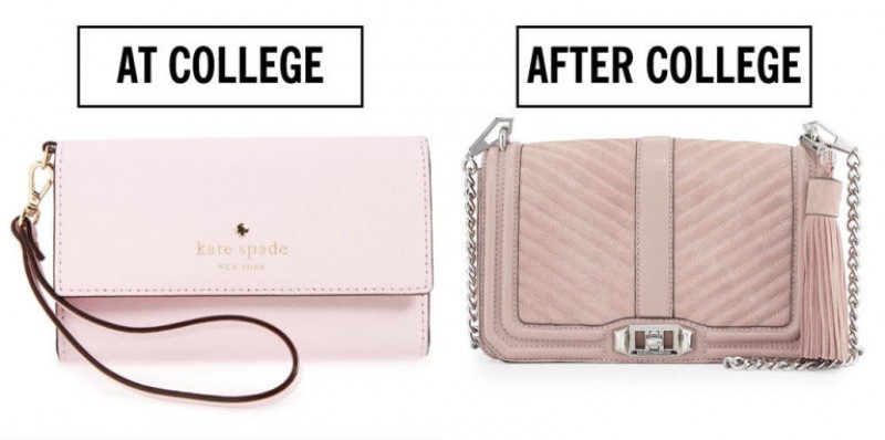 Chiếc ví con nít cũng nên được thay thế bằng một chiếc ví nữ tính và điệu đà hơn.