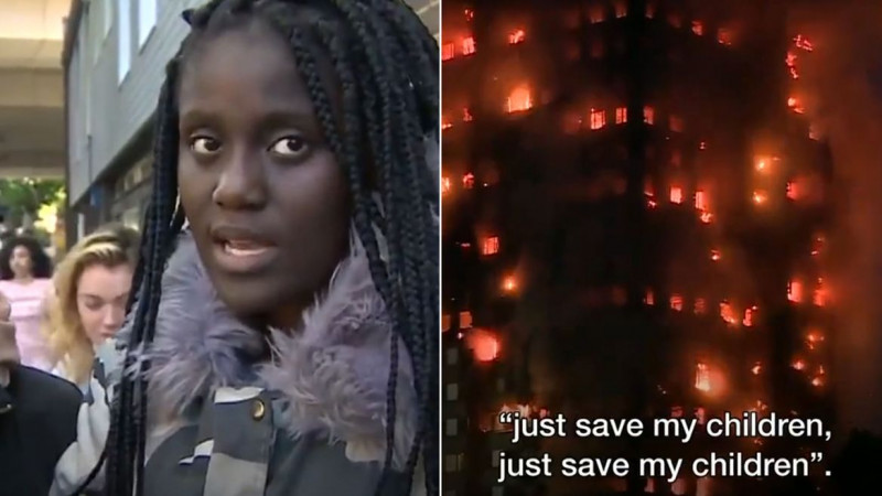 Theo cô Samira Lamrani, người chứng kiến toàn bộ sự việc, cho biết khi chung cư Grenfell chìm trong biển lửa, cô nhìn thấy rất nhiều nạn nhân gào khóc, kêu cứu ở tất cả các tầng. 