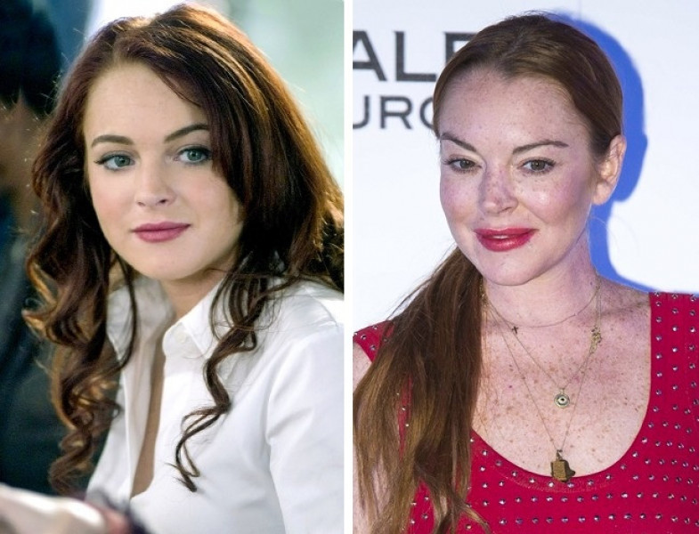 Từng là một cô gái ngọt ngào, xinh đẹp nhưng vì thói ăn chơi sa đọa mà Lindsay Lohan ngày càng xuống sắc. Dù đã phẫu thuật thẩm mỹ các nét trên gương mặt như bơm môi, làm căng da mặt… nhưng cô vẫn không thể lấy lại vẻ tự nhiên như trước.