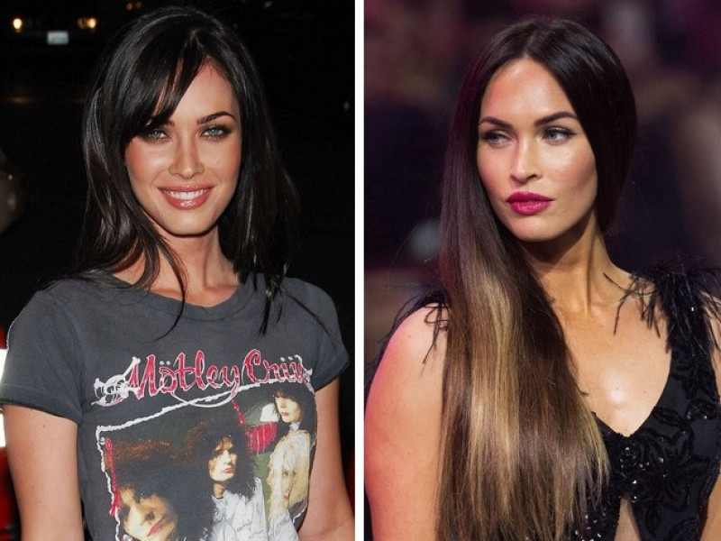 May mắn được trời phú cho nhan sắc hơn người nhưng Megan Fox lại tiến hành phẫu thuật thẩm mỹ nhằm cải thiện mối quan hệ của mình. Cô sửa mũi, sửa xương gò má và bơm môi… Kết quả, Megan trông không khác gì một cô nàng búp bê trong tủ kính vì quá cứng và thô.