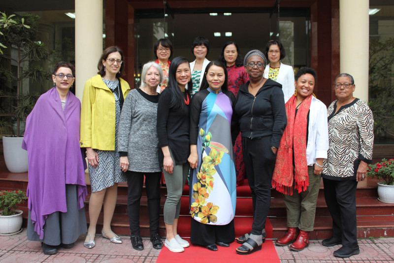 Đoàn đại biểu phụ nữ Mỹ đến thăm và làm việc cùng Hội LHPNVN với mục đích trao đổi, chia sẻ thông tin, kinh nghiệm về phát triển phụ nữ và phong trào phụ nữ hai nước; tăng cường cơ hội hợp tác giữa phụ nữ hai nước trong thời gian tới, đồng thời tìm hiểu về lịch sử, con người và quá trình phát triển ở Việt Nam.