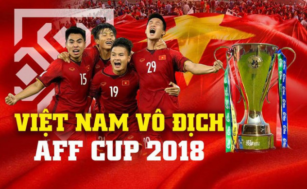 1.	Đội tuyển bóng đá Việt Nam giành ngôi Vô địch AFF Cup 2018.
Đánh bại Malaysia với tổng tỷ số 3-2 sau 2 lượt trận ở chung kết, thầy trò huấn luyện viên Park Hang-seo lên ngôi vô địch AFF Cup 2018 vào tối 15/12/2018. Đây là sự kiện làm thỏa nỗi khát khao sau 10 năm chờ đợi Cúp Vô địch của người hâm mộ, đồng thời đánh dấu sự trưởng thành của một thế hệ vàng của bóng đá Việt Nam. Trong hành trình lên ngôi vô địch, thầy trò HLV Park Hang-seo có 8 trận bất bại. 
