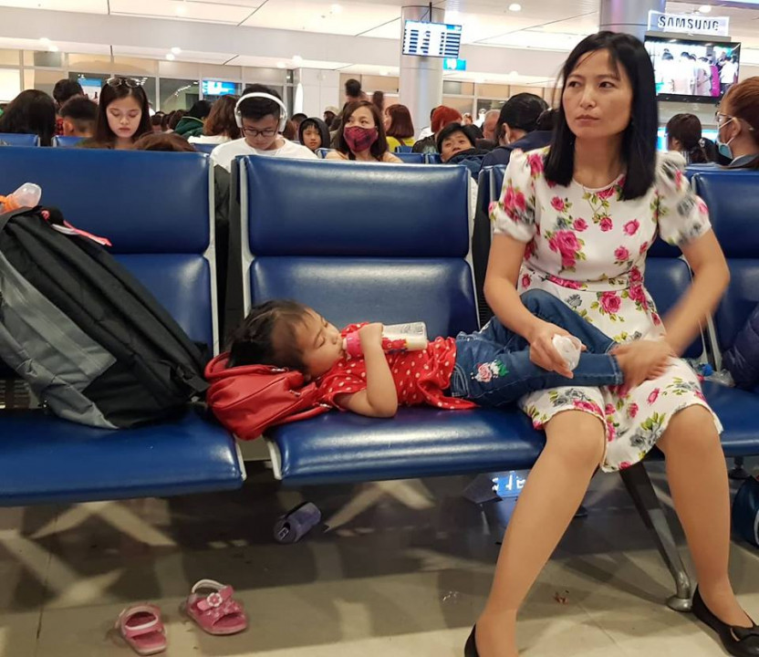 Để về Huế, gia đình này đã phải có mặt tại sân bay trước giờ khởi hành khoảng 6 tiếng