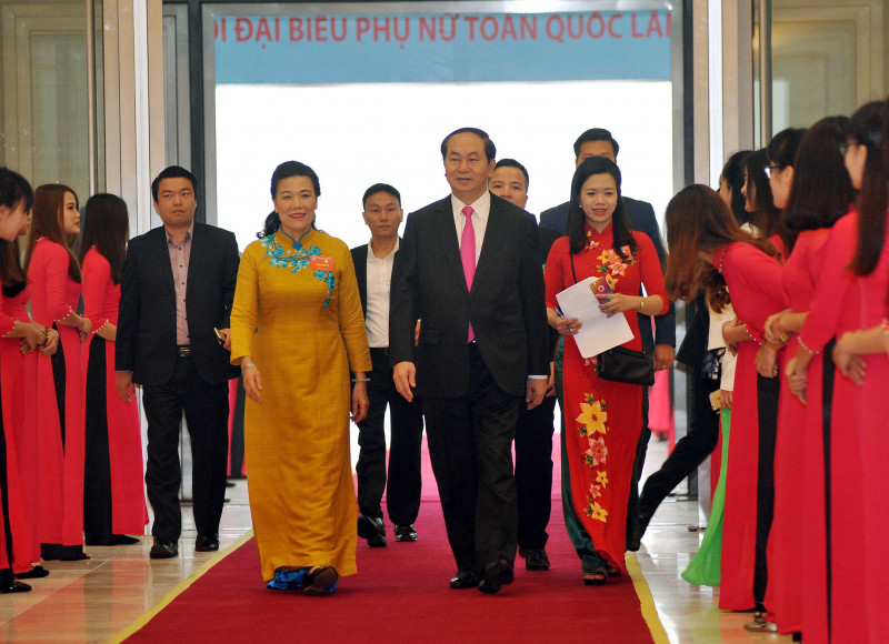 Đại hội vinh dự chào đón Chủ tịch nước Trần Đại Quang tới dự.