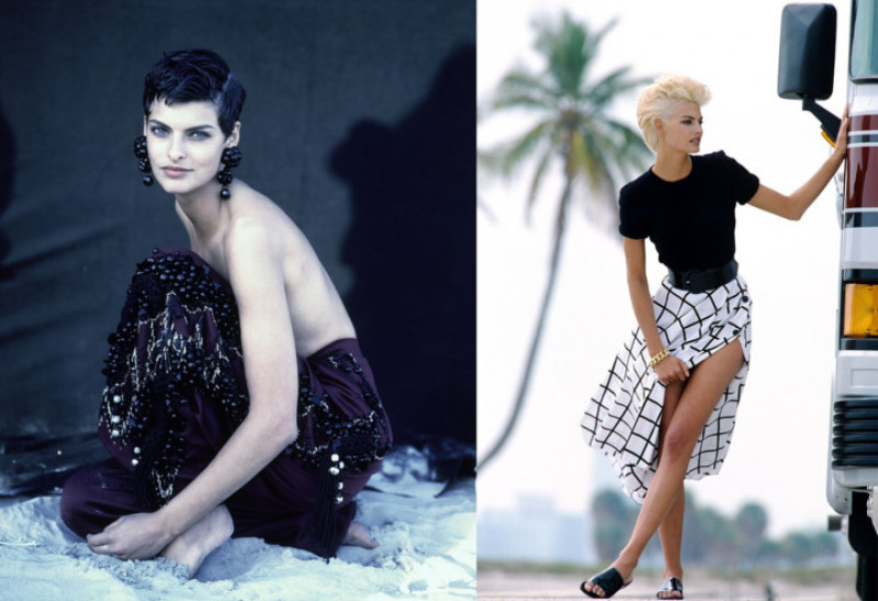 Linda Evangelista: Thay đổi màu sắc và kiểu tóc liên tục, Linda Evangelista được người hâm mộ đặt cho biệt danh “Tắc kè hoa” của làng mẫu thế giới. Tuy nhiên, cô vẫn luôn trung thành với kiểu pixie huyền thoại.