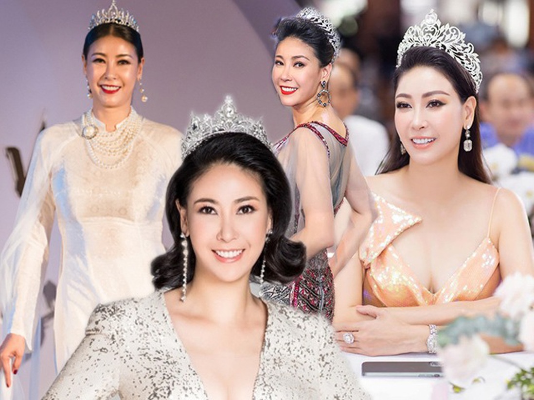 Xuất hiện Hoa hậu có nhiều vương miện nhất Việt Nam, đếm sơ đã 10 cái