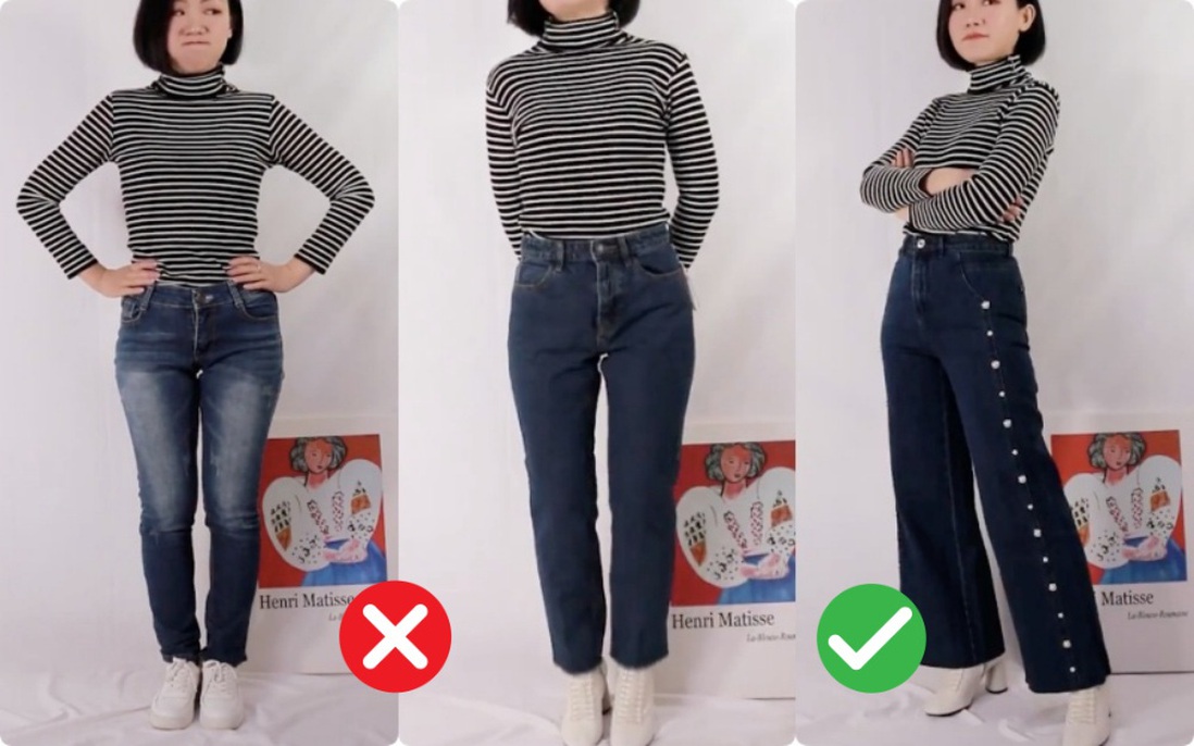 Những kiểu quần jeans nịnh dáng cho các nàng chân "cột đình"