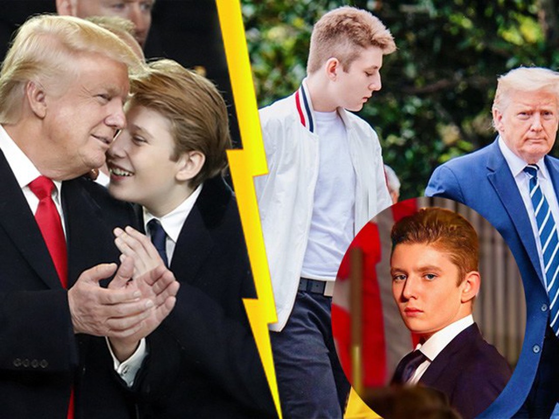 "Hoàng tử Nhà Trắng" Barron Trump gây bão với chiều cao hơn 2m, 14 tuổi trổ mã tài tử