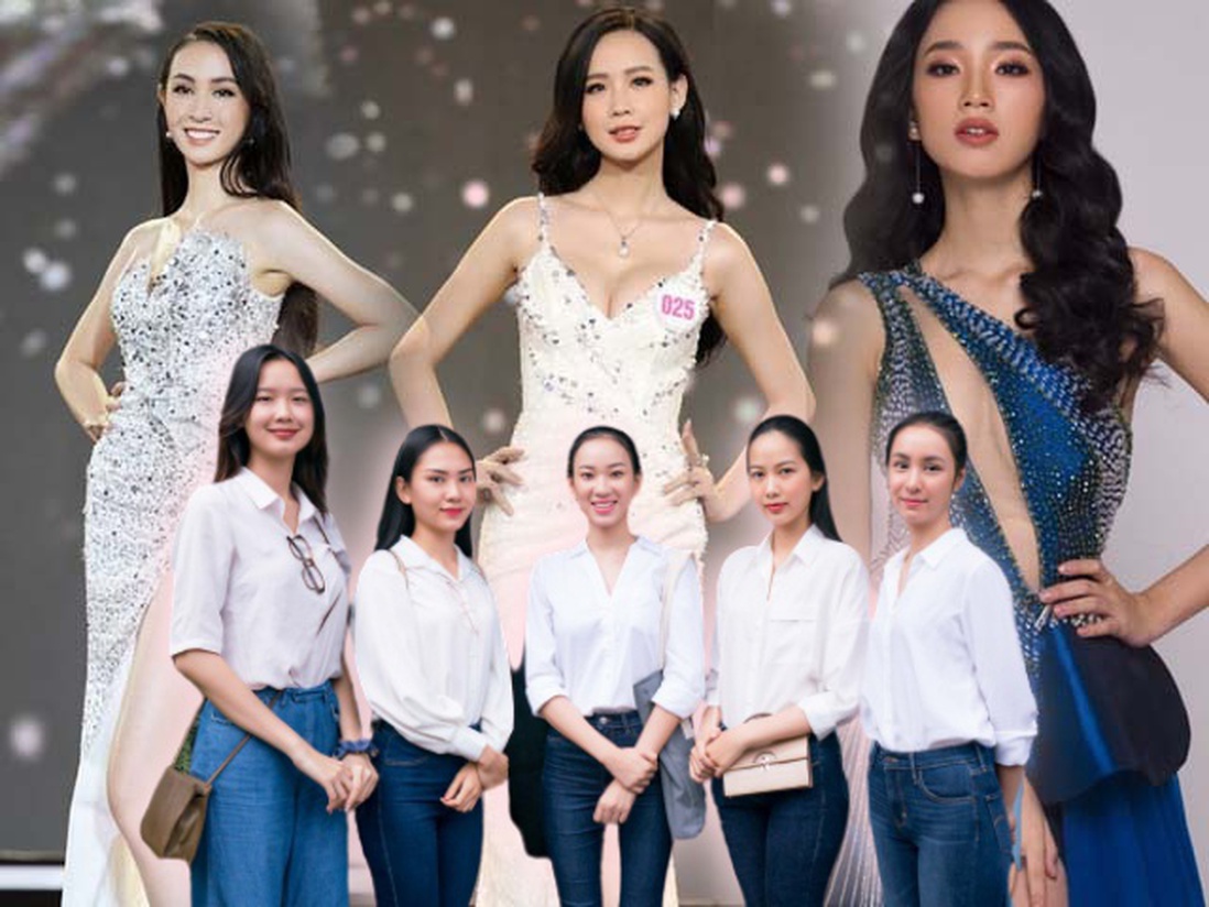 Dàn thí sinh Hoa hậu Việt Nam 2020 để mặt mộc đi làm từ thiện