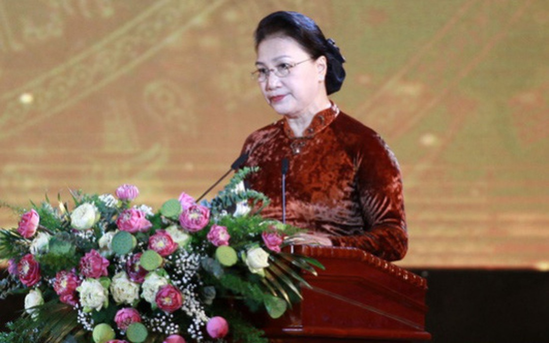 Chủ tịch Quốc hội Nguyễn Thị Kim Ngân dự lễ kỷ niệm 990 năm Danh xưng Nghệ An