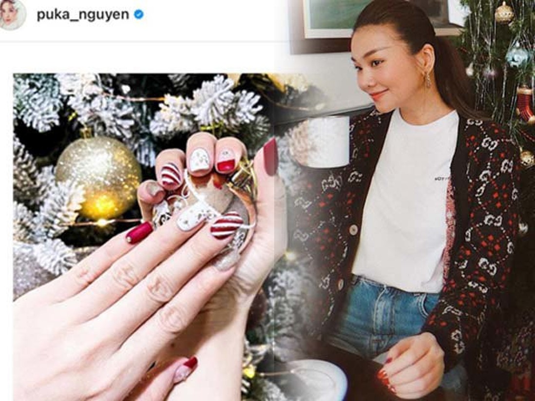 Đón Noel, dàn mỹ nhân Việt làm nail xinh lung linh