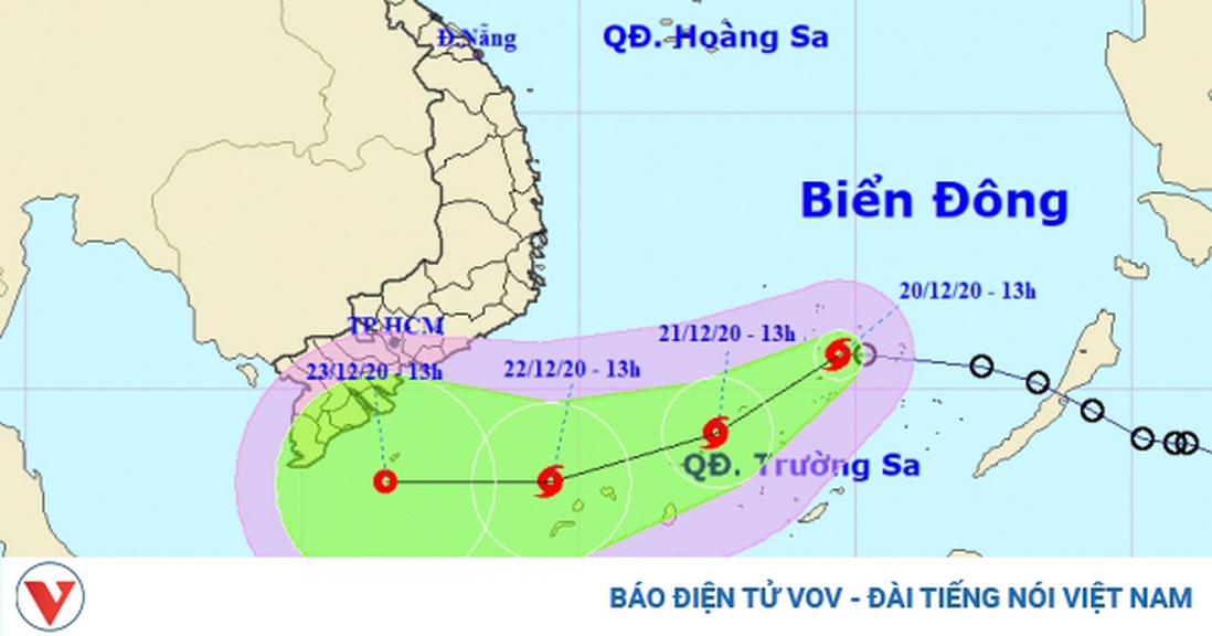 Bão số 14 hình thành trên Biển Đông