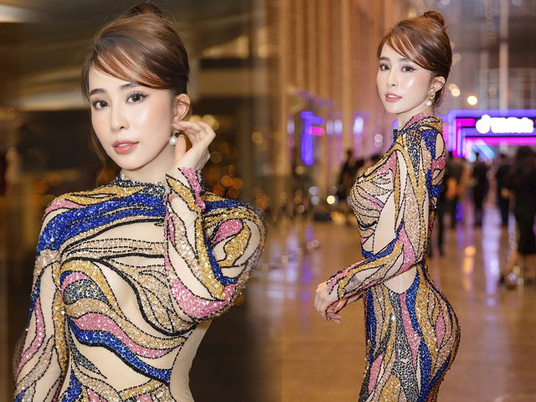 Quỳnh Nga diện váy lắt léo khoe dáng đẹp tựa ma-nơ-canh