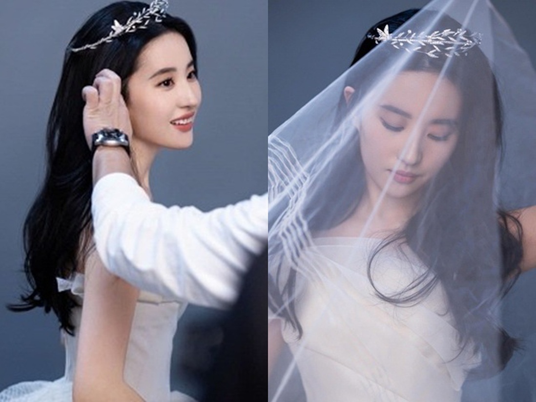 Chia tay Song Seung Hun 3 năm, Lưu Diệc Phi mặc váy cưới, "thần tiên tỷ tỷ" sẽ kết hôn?