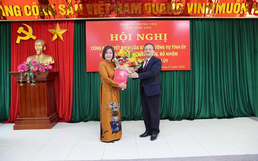 Điều động Chủ tịch Hội LHPN tỉnh Hưng Yên làm Trưởng ban Dân vận Tỉnh ủy