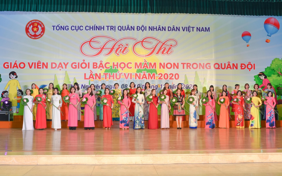 35 cán bộ, giáo viên mầm non trong toàn quân tham gia tranh tài