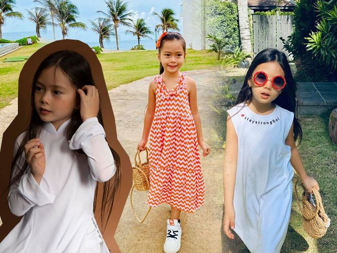 Mê phong cách của con gái Đoan Trang, các mẹ học ngay cách chọn đồ hè cho công chúa cưng