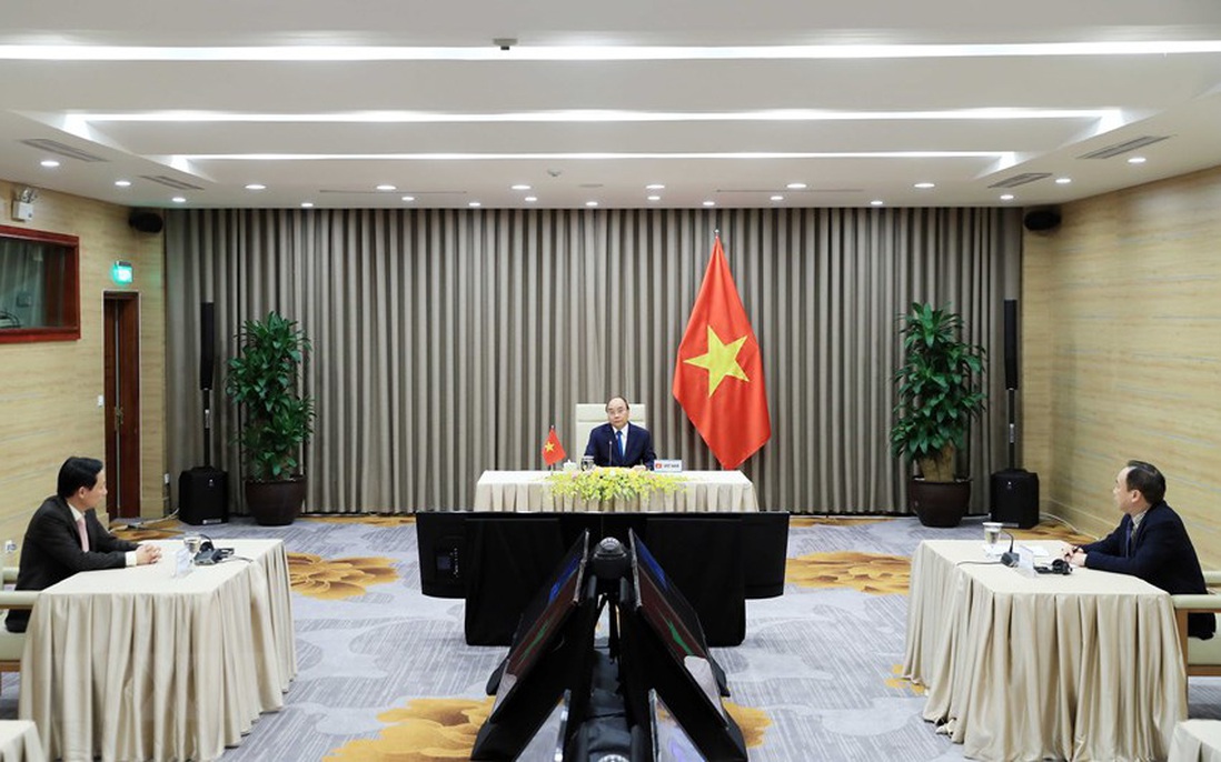 Thủ tướng Nguyễn Xuân  Phúc chia sẻ với các nước những mất mát do đại dịch Covid-19 gây ra 