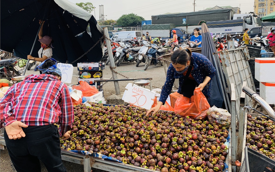 Măng cụt Thái giá 30.000 đồng/kg bán bạt ngàn ở chợ đầu mối, người tiêu dùng thi nhau "nhặt về"