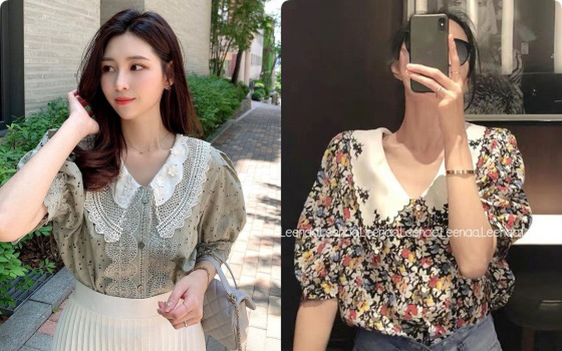 Áo blouse tiểu thư đang được các nàng công sở Hàn Quốc thi nhau diện hè này