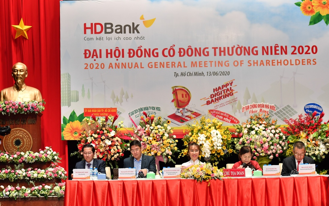 Đại hội cổ đông thường niên HDBank 2020: Tăng trưởng bền vững, an toàn hoạt động
