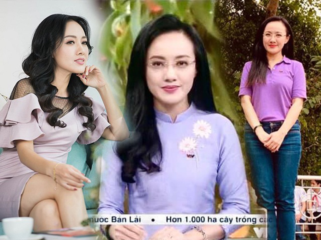 BTV Hoài Anh cũng mê đồ tím lịm tìm sim, ngay cả khi lên sóng bản tin quốc gia