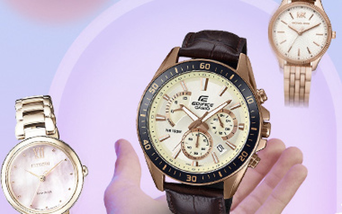 "Săn" đồng hồ đeo tay hàng hiệu giảm giá tới 50% trong Tháng khuyến mại