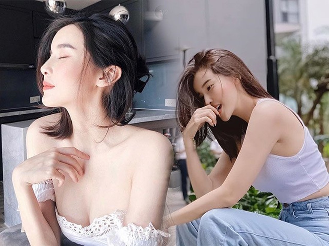 Diện áo trễ nải, Cao Thái Hà làm fans choáng ngợp làn da trắng mướt và vòng 1 tràn sức sống