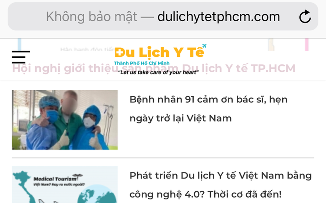 Website đầu tiên của Việt Nam về du lịch y tế chính thức hoạt động