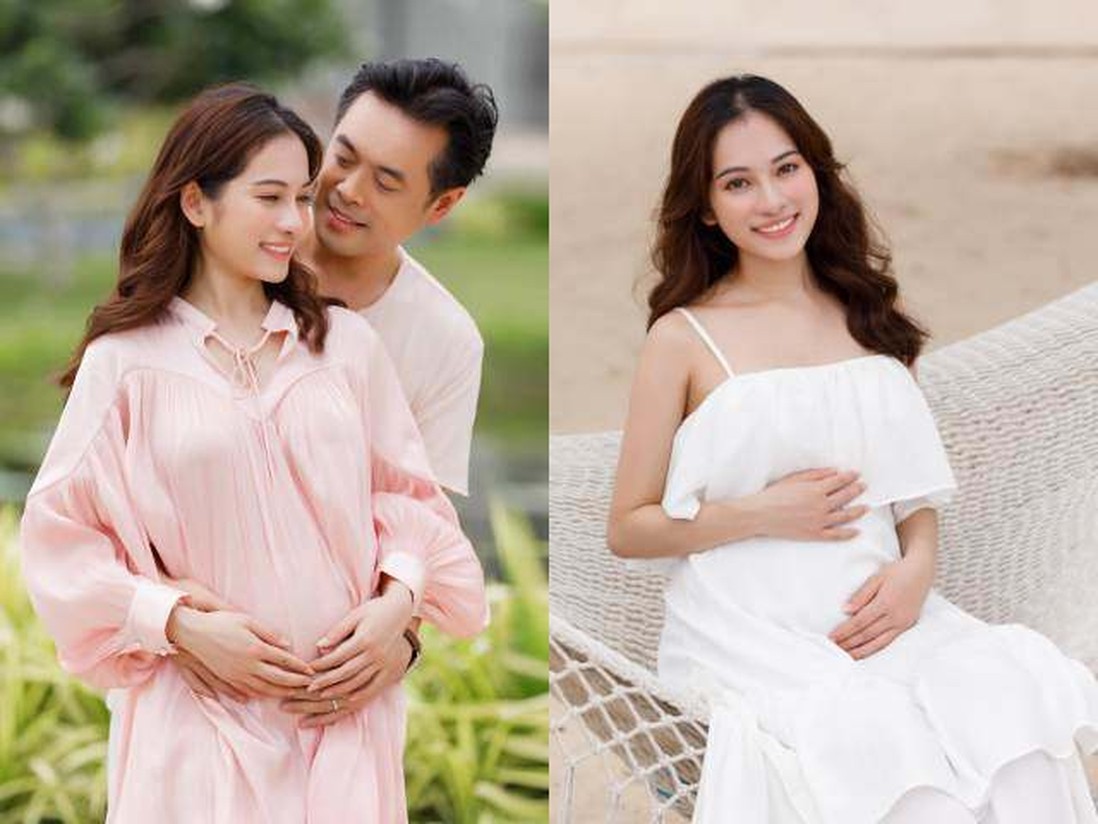 Vợ Dương Khắc Linh mang thai đôi mới hơn 5 tháng bụng đã to như sắp sinh