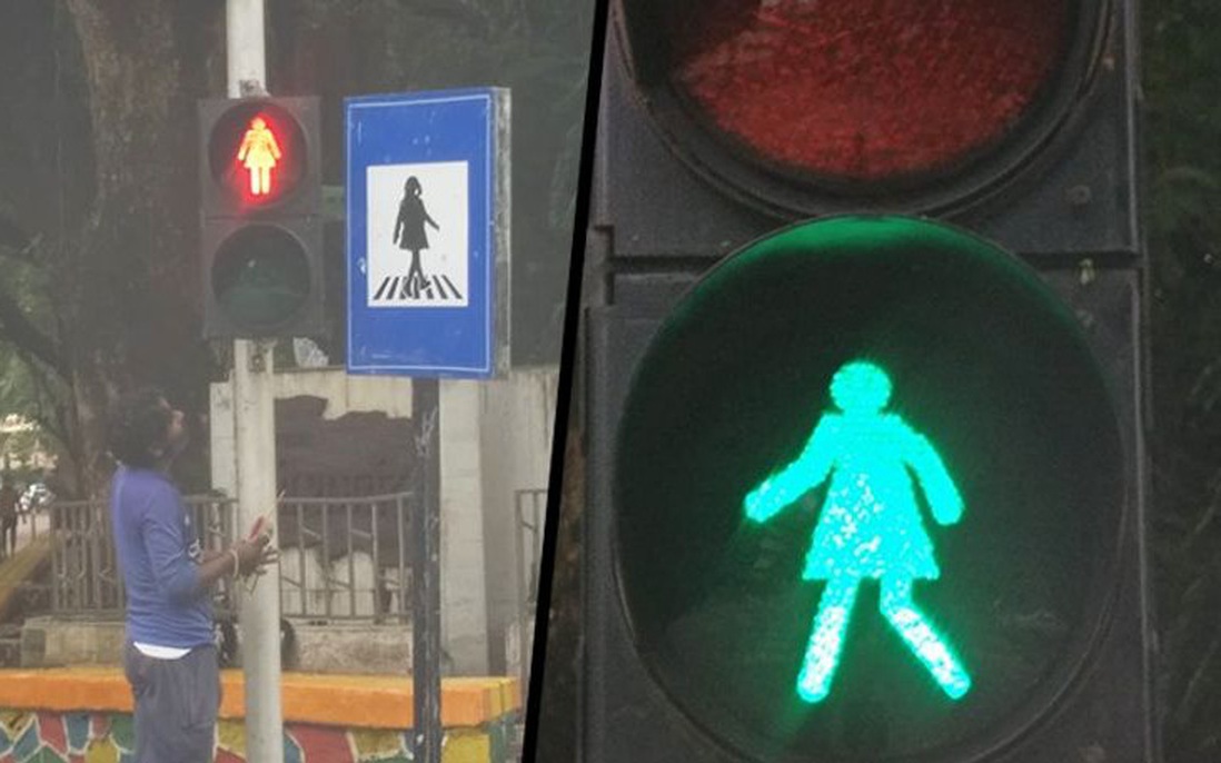 Đưa hình phụ nữ trên đèn giao thông để thúc đẩy bình đẳng giới