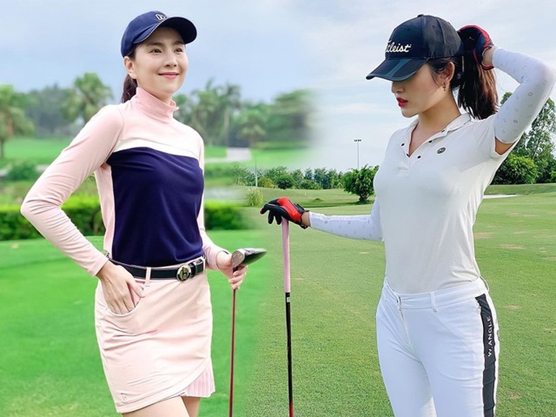 Thời trang sân golf của các mỹ nhân V-biz: Cùng 1 công thức nhưng mỗi người mỗi vẻ