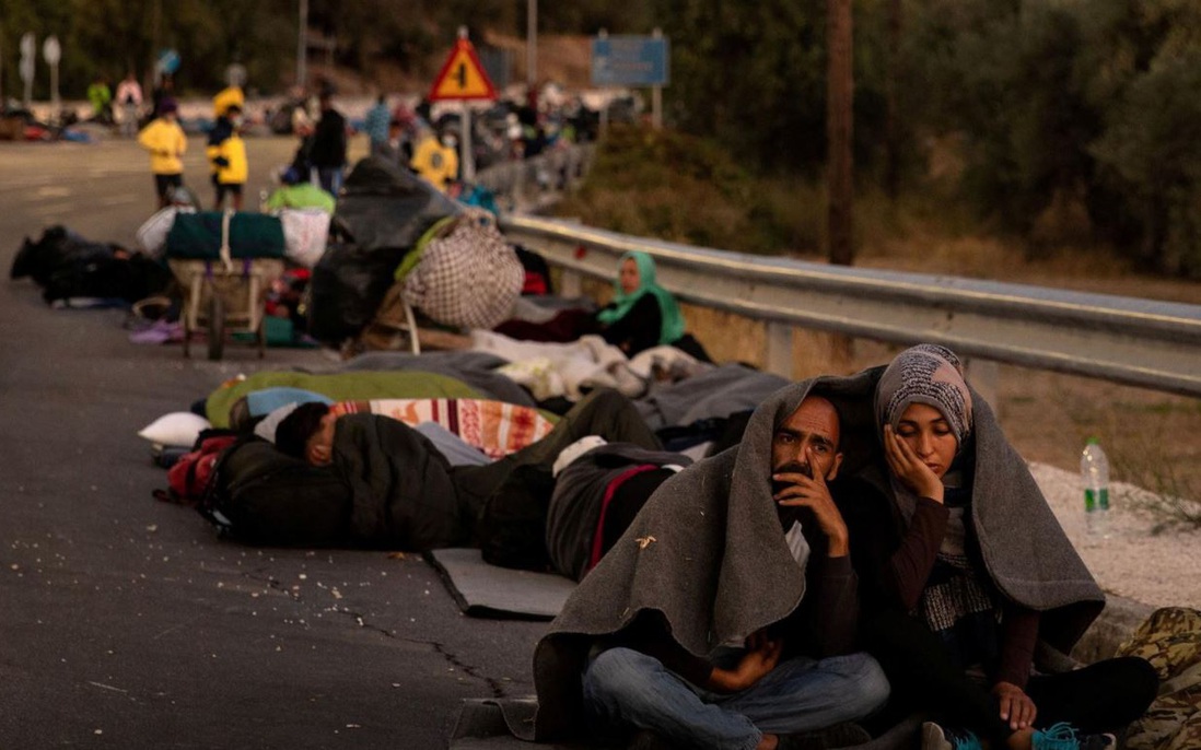 Đức, Pháp sẽ tiếp nhận trẻ tị nạn vừa bị hỏa hoạn ở Hy Lạp