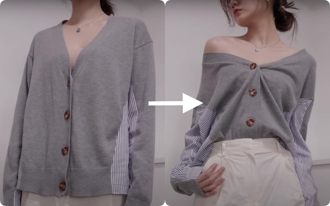 Thêm chiêu diện cardigan gợi cảm ngay cả khi eo to, bụng béo