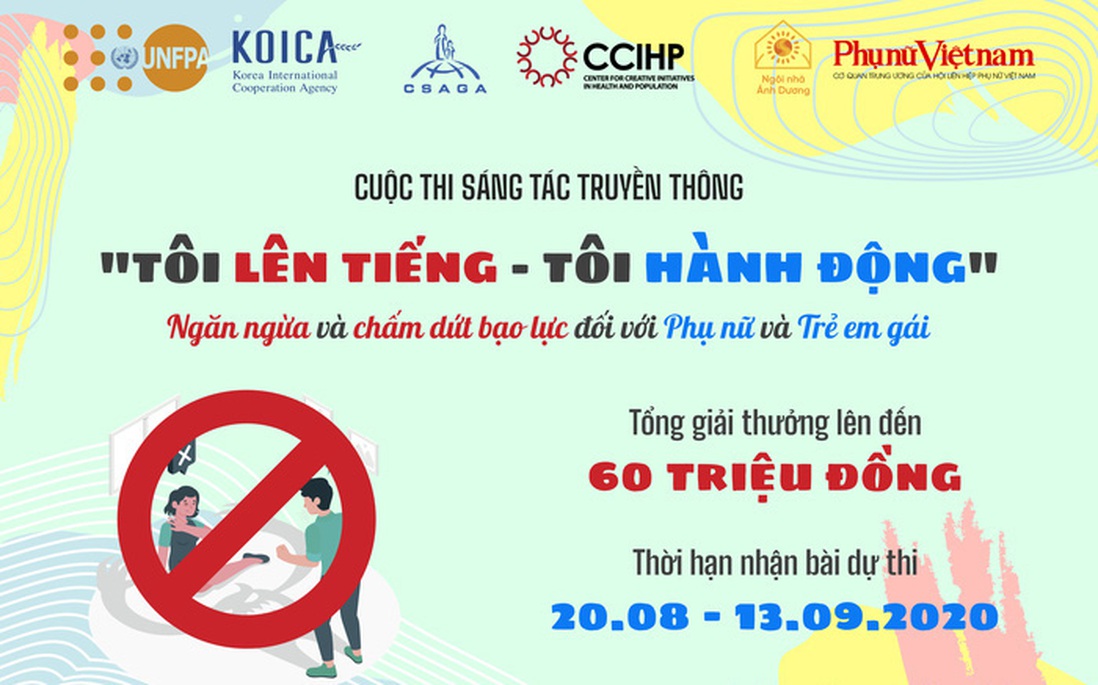 Thay đổi thời gian của lễ trao giải cuộc thi “Tôi lên tiếng - Tôi hành động”