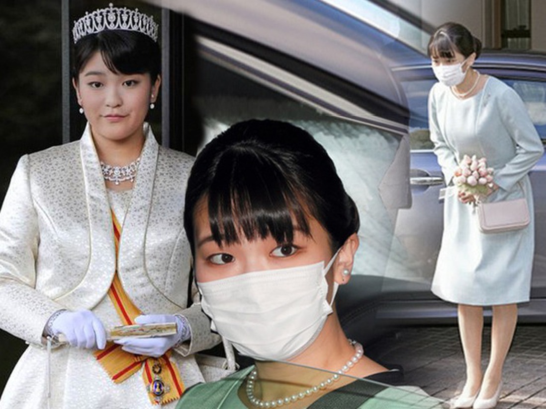 Trang phục bình dân của công chúa Nhật trong lễ cưới giản dị