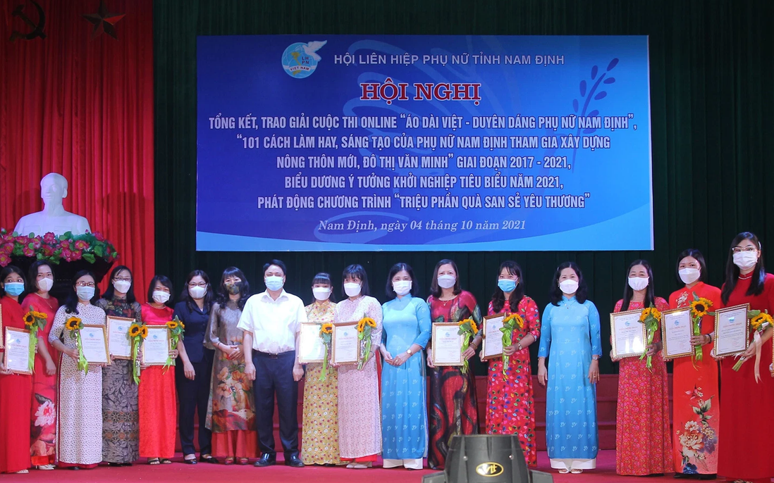 Hội LHPN Nam Định vinh danh 20 phụ nữ khởi nghiệp tiêu biểu năm 2021