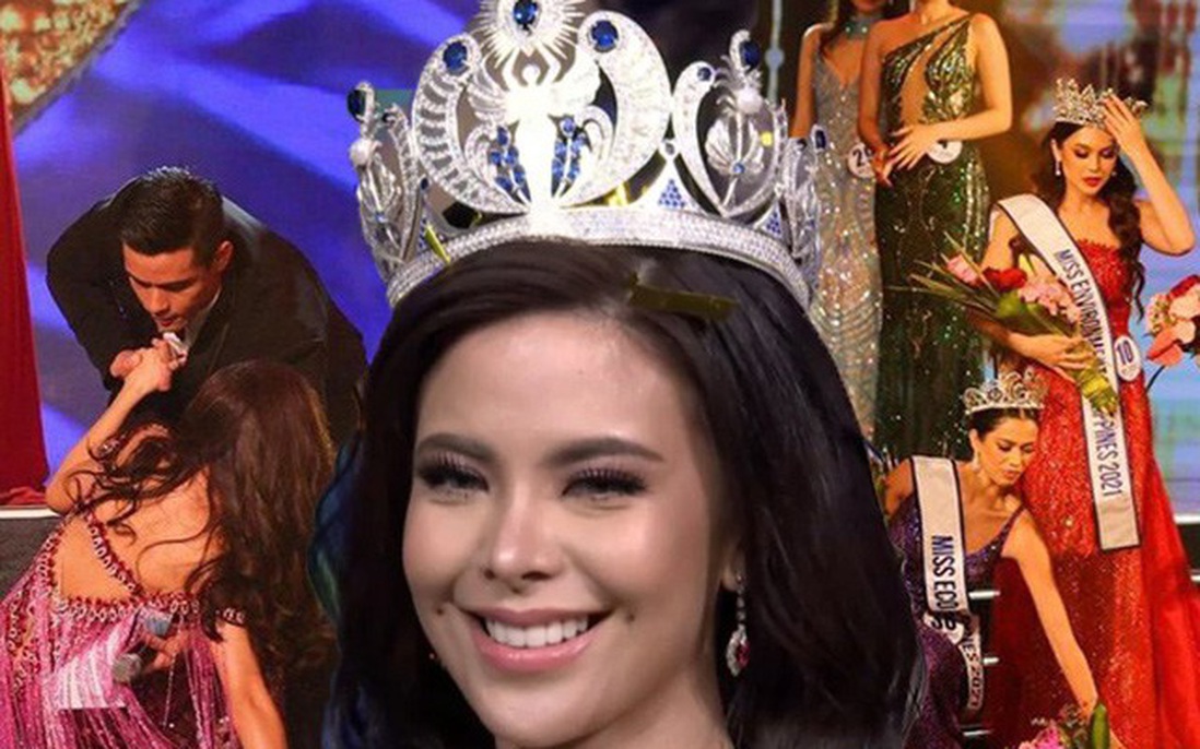 Tân Hoa hậu ngã tới 2 lần trên sân khấu đêm Chung kết Miss World Philippines 2021