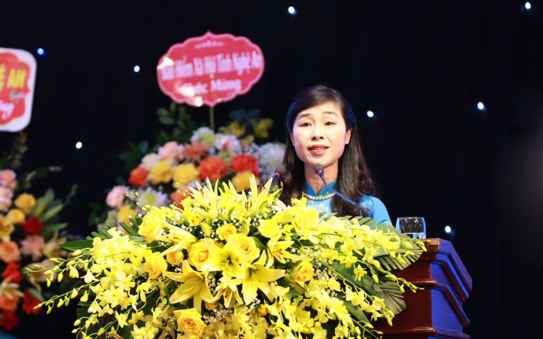 Bà Nguyễn Thị Quỳnh Hoa tái đắc cử Chủ tịch Hội LHPN tỉnh Nghệ An nhiệm kỳ 2021 - 2026