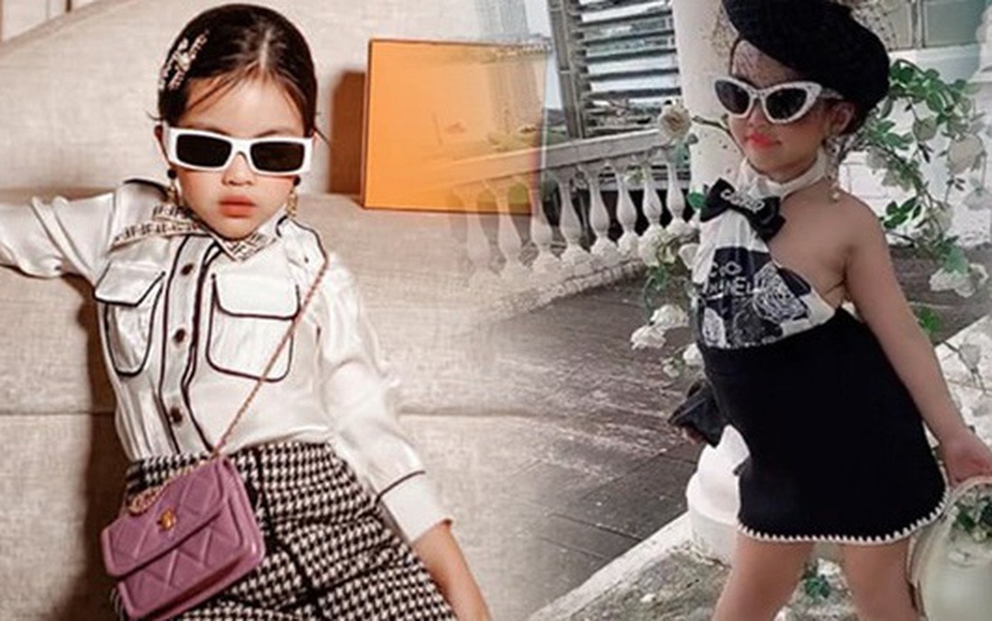 Con gái Minh Nhựa mới 5 tuổi đã tạo dáng chuyên nghiệp 