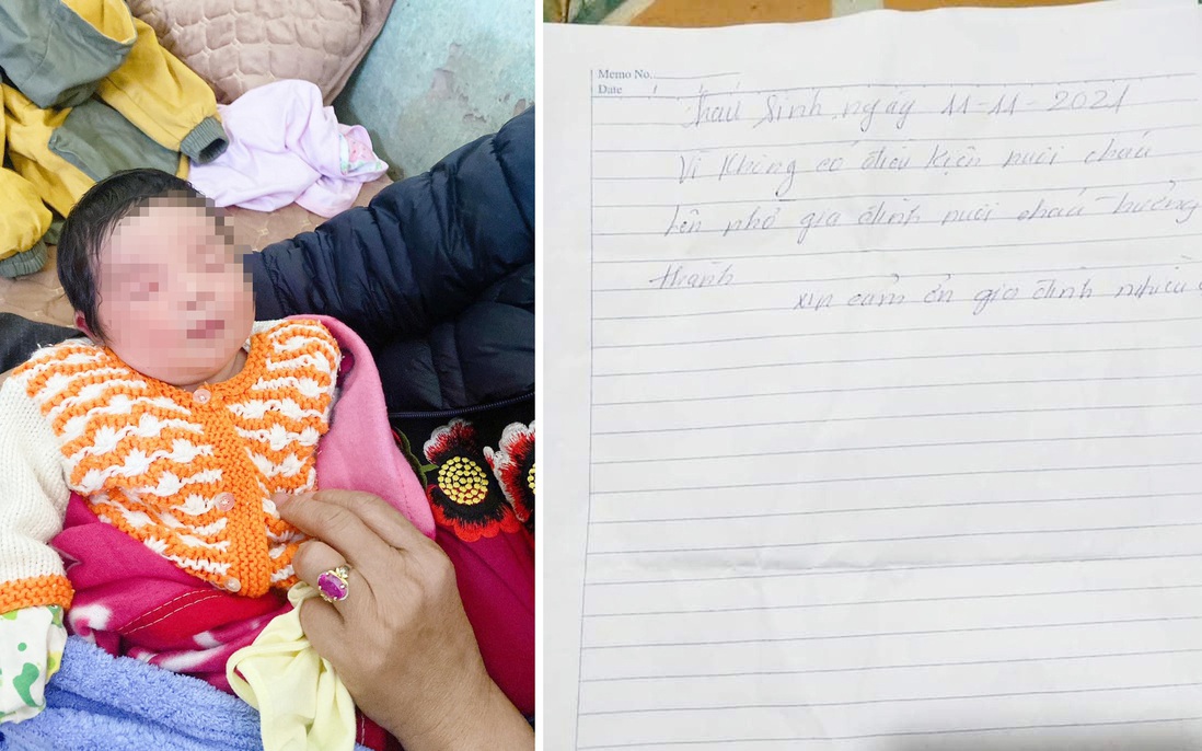Bé gái 10 ngày tuổi bị bỏ rơi gần bến đò Tân Châu kèm lá thư: "Không có điều kiện nuôi..."
