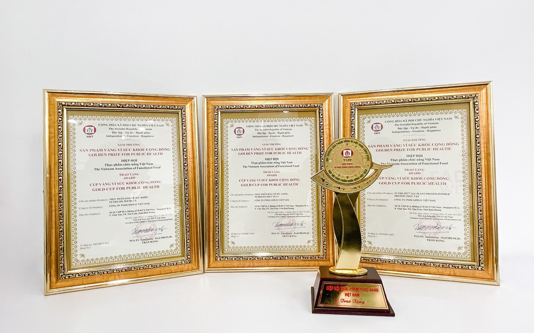 Amway Việt Nam lần thứ 9 nhận giải thưởng “Sản phẩm vàng vì sức khoẻ cộng đồng”